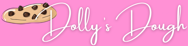 Dolly's Dough Logo - UK-Based NYC-Style Cookie Delivery, Freshly Baked Gourmet Cookies, Postal Cookies, and Luxury Cookies Delivered Across the UK